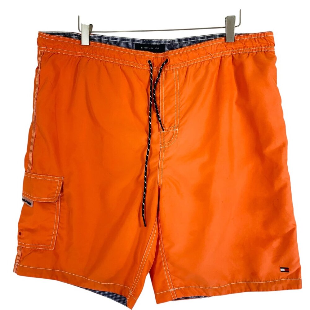 Tommy Hilfiger Orange Trunks swimwear  shorts drawstring logo size large